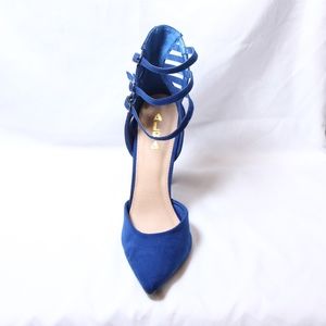brand new heels suede shoe in original box